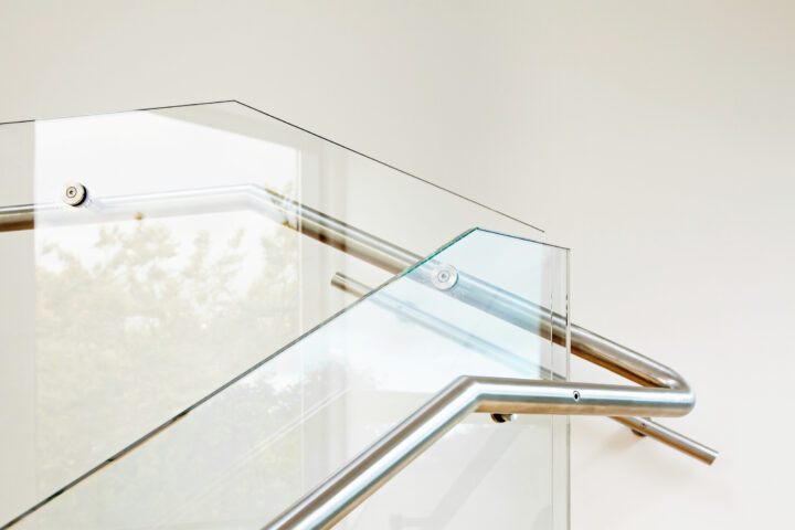 Photo of a staircase of glass 